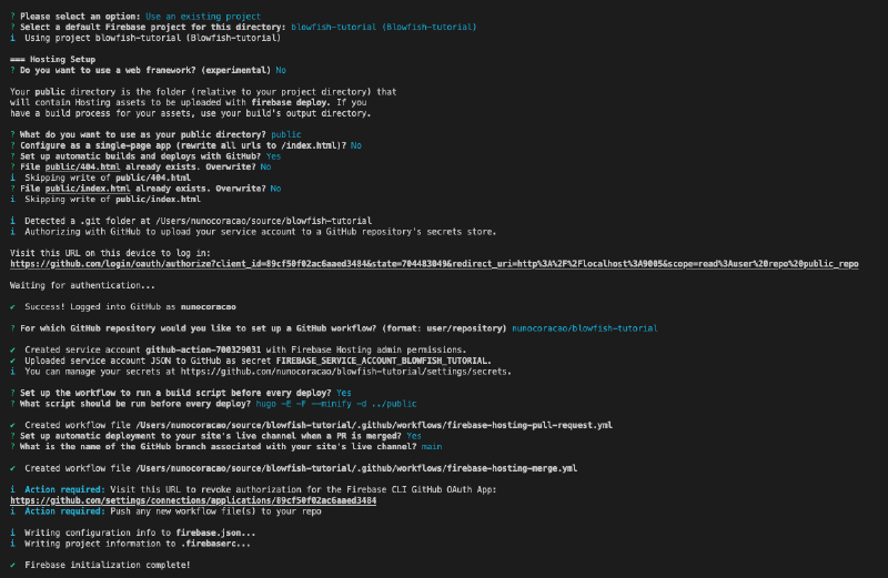 firebase options